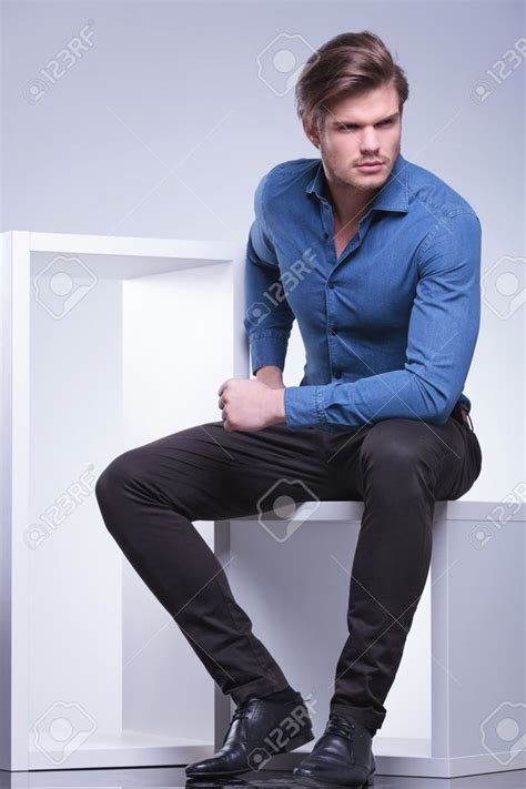 Download and use 10,000+ pose reference stock photos for free. Stock Photo in 2020 | Man sitting, Men casual, Sitting ...