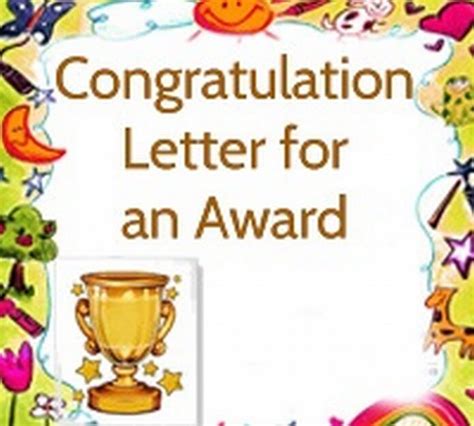 Congratulations On Your Award Letter