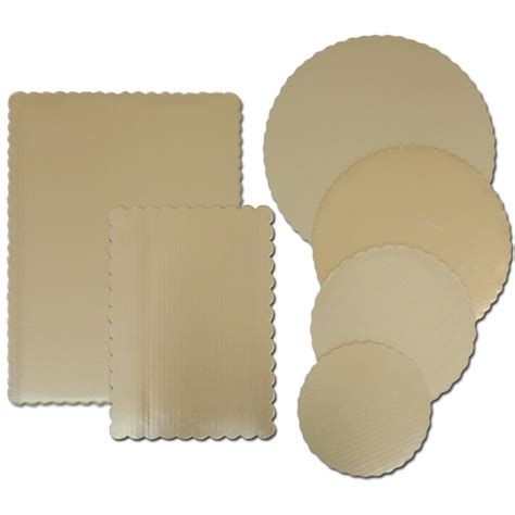 Tbk Gold Cake Boards Round And Rectangle