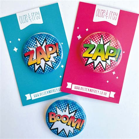 Superhero Sound Badge Boom Pow Zap Ollieandfrey