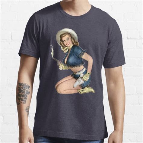 Cowgirl Pinup T Shirt By ItsMeRuva Redbubble Booty T Shirts