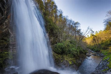 Dry Falls Waterfall In Highlands North Carolina Usa Stock Image