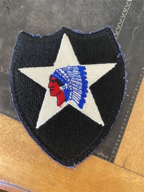 Original Ww2 Us Army 2nd Infantry Division Patch Excellent Condition