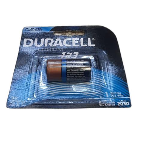 Duracell High Power Lithium 123 Battery Model Namenumber Cr17345