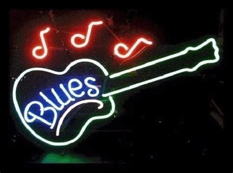 Blues Guitar Neon Sign Light Music Club Pub Wall Decor Handcraft