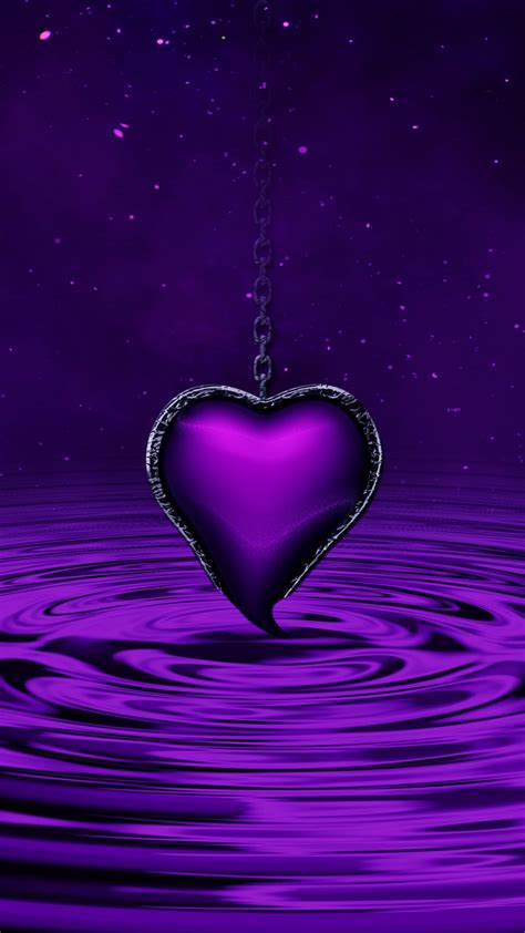 100 Fondos de fotos de Corazón púrpura Wallpapers com