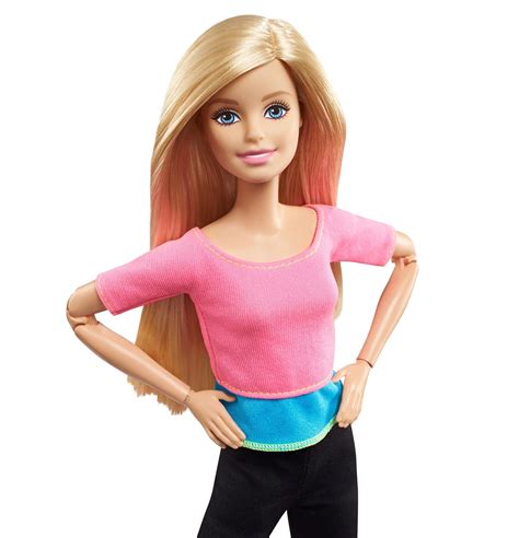 Barbie Dhl82 Barbie Made To Move Puppe Mit Pinkem Top Ab 3 Jahren Bewegliche Und Sportliche