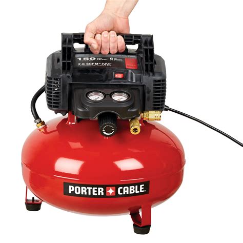 Porter Cable C2002 08 Hp 120 V 1 Phase 6 Gal Pancake Oil Free Air