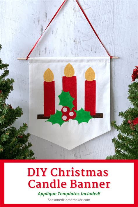 Diy Christmas Banner Tutorial The Seasoned Homemaker