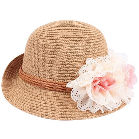 1pcs Summer Lovely Fashion Straw Hat Childrens Baby Girl Kids Sun Hat