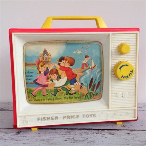1966 Fisher Price Music Box Tv Two Tone By Alittlesimplicity
