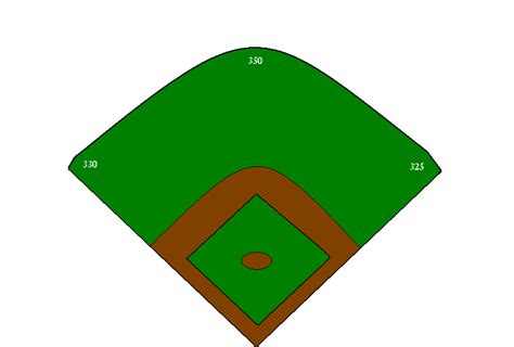 Baseball Field Templates Clipart Best