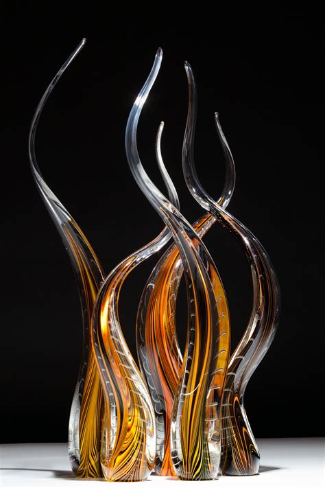 Art Glass Threaded Reeds By Scott Hartley Blown Glass Art Glass Art Contemporary Glass Art