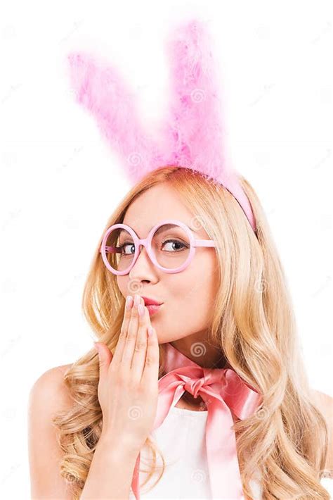 cute easter bunny stock image image of eyewear easter 49475713