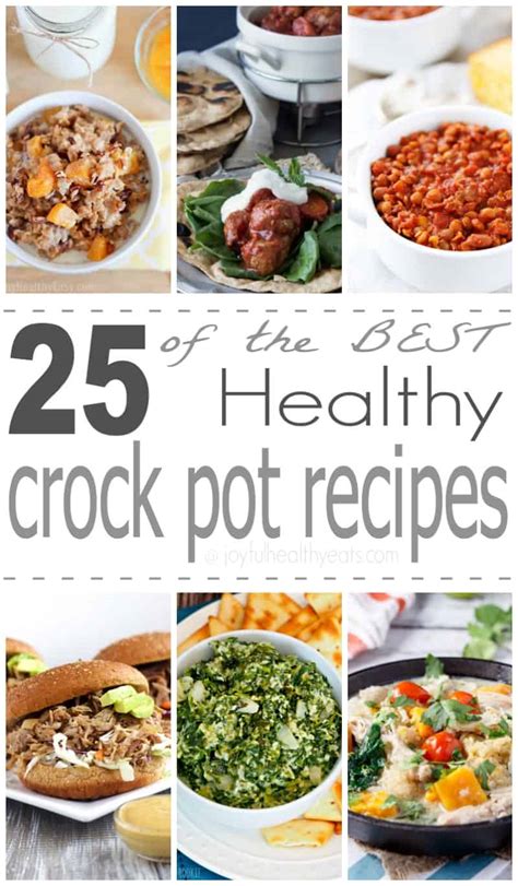 Discover my favorite meals to make in the slow cooker with these 25 healthy crock pot recipes! 25 of the Best Healthy Crock Pot Recipes