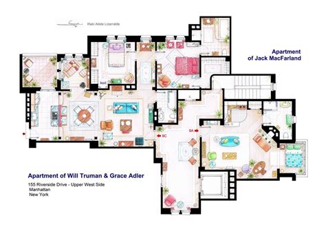 Floor Plans Of Homes From Famous Tv Shows