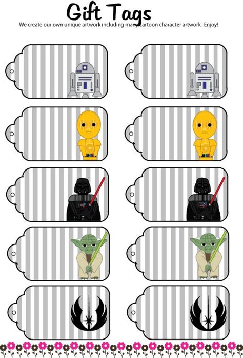 We'll also be compiling all official star wars twitter handles, so you can follow a trusted source. star wars gift tags | Payton | Pinterest | Birthdays ...