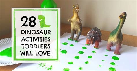28 Fun Dinosaur Activities For Toddlers At Home Mums Creative Cupboard