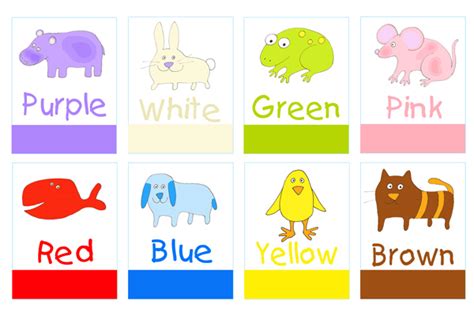 4 Best Images Of Printable Cards To Color Preschool Color Flash Cards