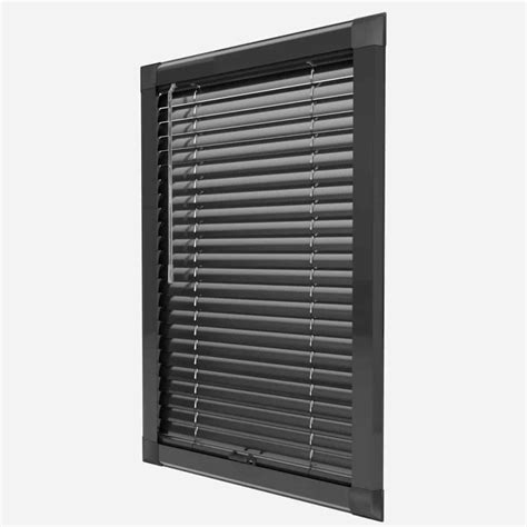 Black Upvc Perfect Fit Venetian Blind Cheapest Blinds Uk Ltd