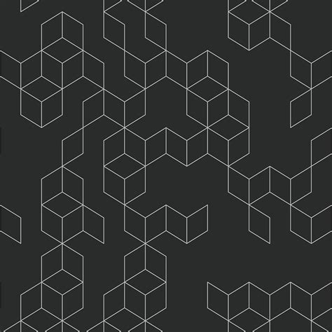 Black And White Modern Geometric Designer Wallpaper Feathr Wallpapers