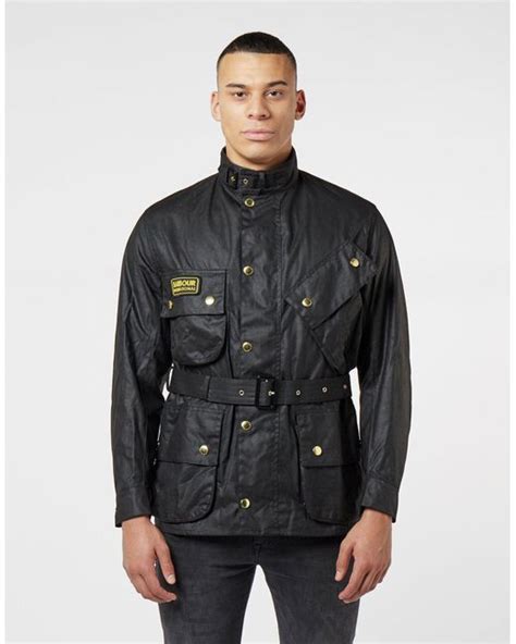 Barbour Cotton Original Waxed Jacket In Black For Men Lyst