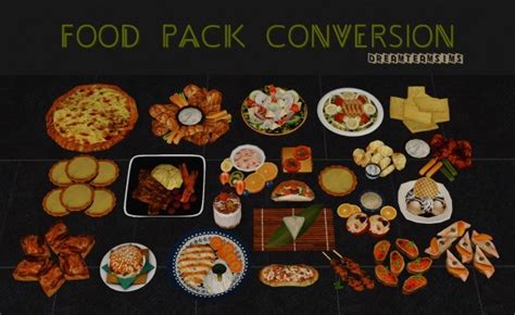 Food Pack Conversion S3 To S4 At Dream Team Sims Sims 4 Updates
