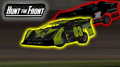 Hunt The Front Super Dirt Late Model Race At Fairbury Iracing Youtube