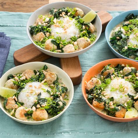 Thai chicken noodle soup recipe. Recipe: Thai Chicken Meatball Curry with Lemongrass & Jasmine Rice - Blue Apron