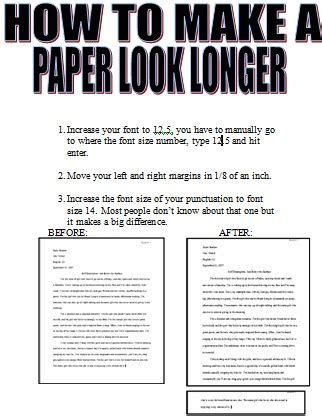 Your paper now seems longer. LET'S LEARN HOW TO: MAKE YOUR PAPER LOOK LONGER (ANOTHER ...