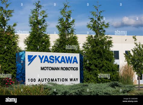 a logo sign outside of a facility occupied by yaskawa motoman in miamisburg ohio on july 23