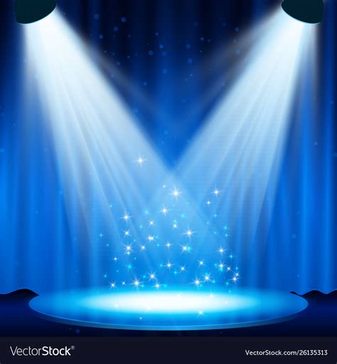 Spotlight is designed to advance. Spotlight effect scene background Royalty Free Vector Image