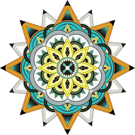 Mandala De Estilo Otomano Con Colores Suaves Vector Premium