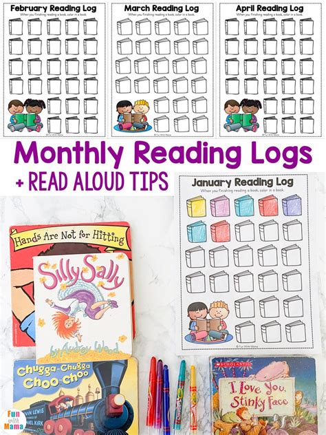 Printable Reading Log Template Fun With Mama