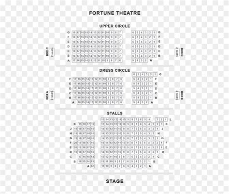 Fortune Theatre Seat Chart And Guide Buckingham Palace Hd Png