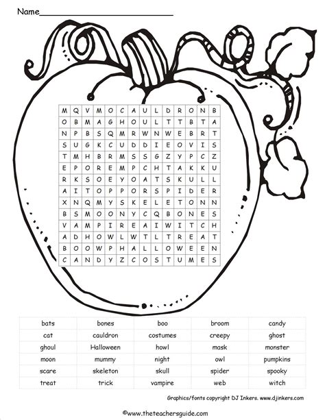 5 Best Images Of Pumpkin Word Search Printable Printable