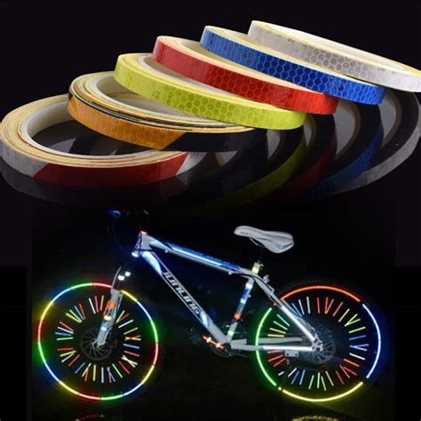 1pcs Reflective Stickers Cycling Waterproof 1cm8m Bicycle Reflector