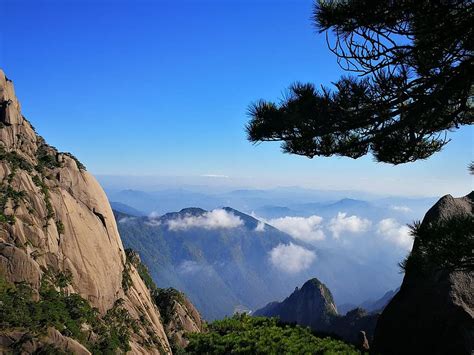 Yellow Mountain Huangshan Landscape Natural Mountain China Pikist