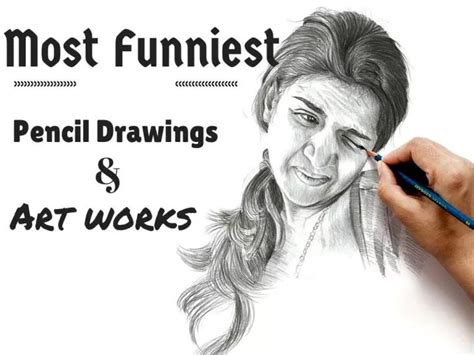 Ppt Most Funniest Pencil Drawings And Art Works Powerpoint