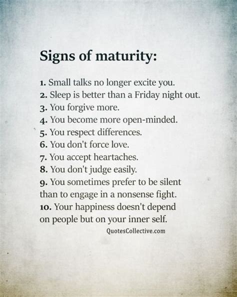 Signs Of Maturity Pictures Photos And Images For Facebook Tumblr