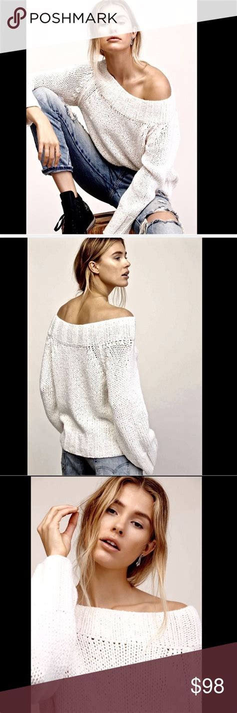 Selling This Free People Ivory Off The Shoulder Sweater L On Poshmark My Username Is