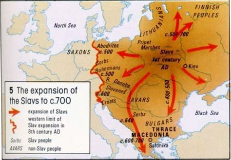 Expansion Of The Slavs Map I Think I Have Slovene Ancestry