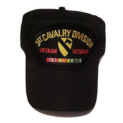 Us Army First 1st Cavalry Division Vietnam Veteran Hat Cap W Campaign