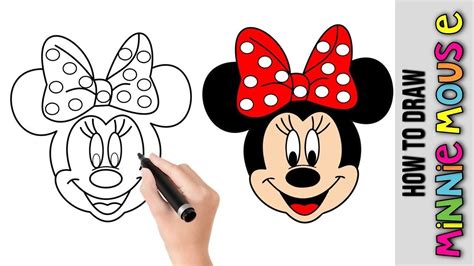 How To Draw Minnie Mouse Easy Step By Step Disney Cha