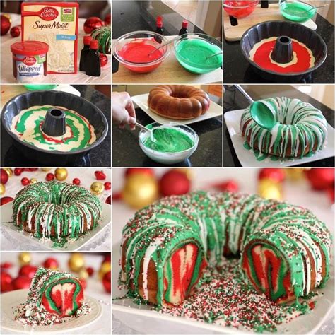 With their fluted design, bundt cakes are elegant desserts that happen to be easy to make too. How To Make A Christmas Cake Wreath Pictures, Photos, and ...