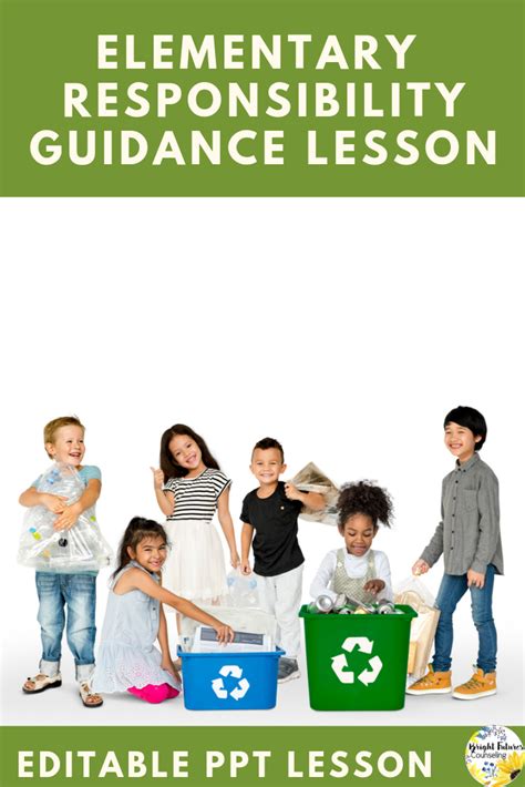 Responsibility Classroom Guidance Lesson With Editable Digital Version