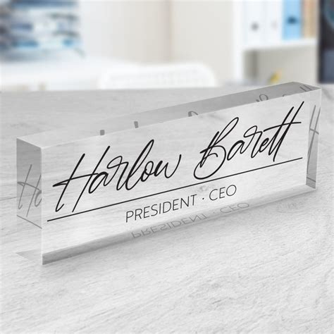 Artblox Office Desk Name Plate Personalized Custom Name Plates For