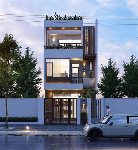The house consists of 3 bedrooms all at the upper floor, with two toilet and bath, one with common anf the other is dedicated. 50 Narrow Lot Houses That Transform A Skinny Exterior Into ...
