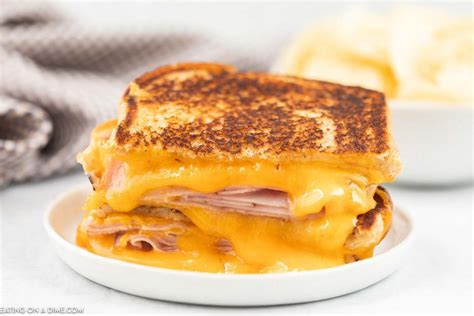 Grilled Ham And Cheese Sandwich Ready In Minutes