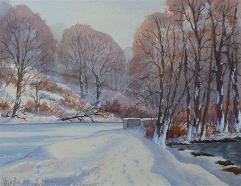 Snow In Rivelin Valley Sheffield Painting Art Snow